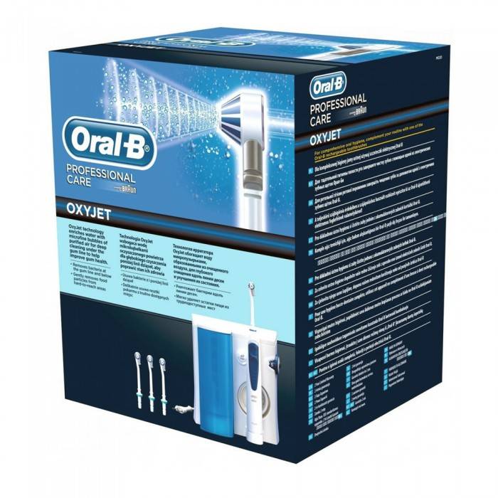 Описание ирригатора braun oral-b professional care oxy jet (md20)