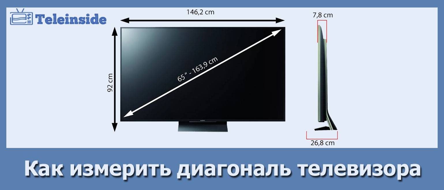 Как измерить диагональ телевизора: инструкция по измерению в диагоналях и сантиметрах