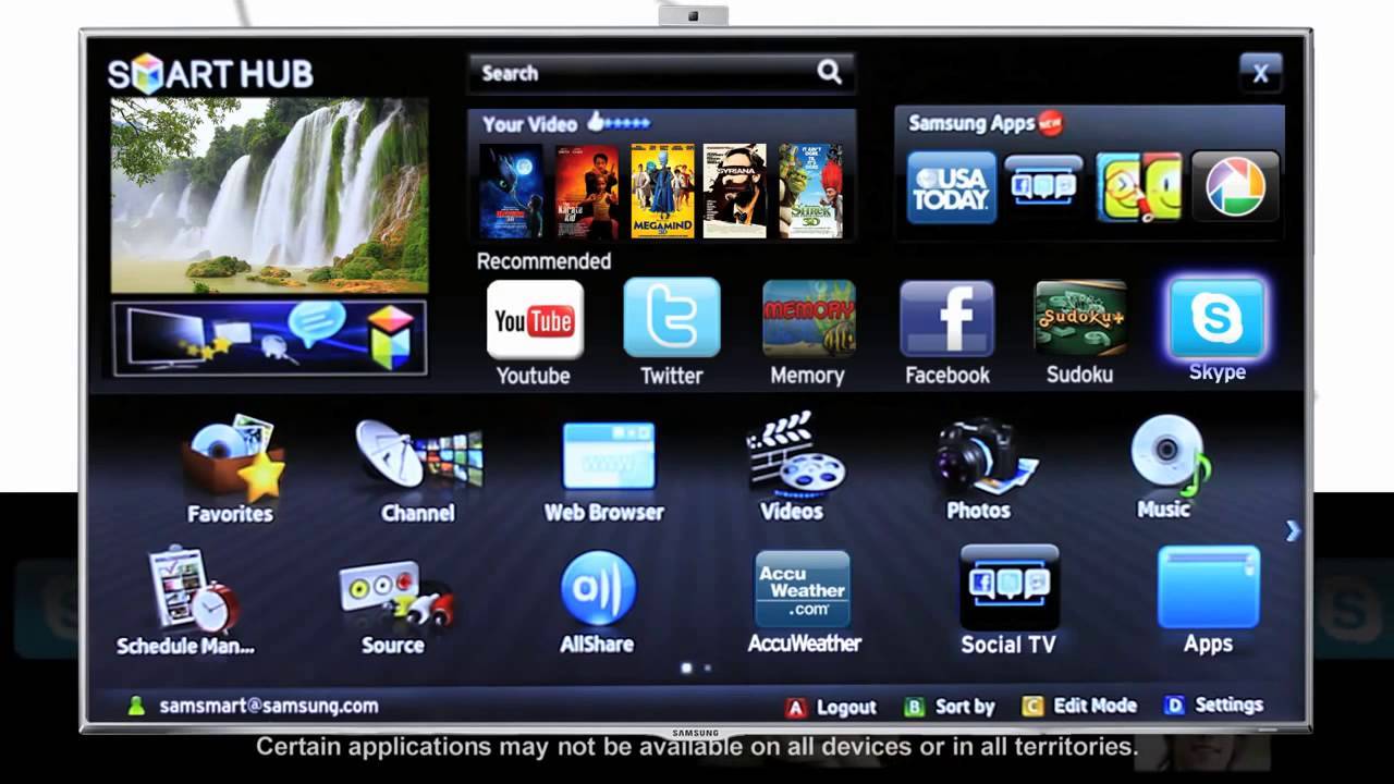 Скайп на телевизоре самсунг: где скачать skype для samsung smart tv, как установить
