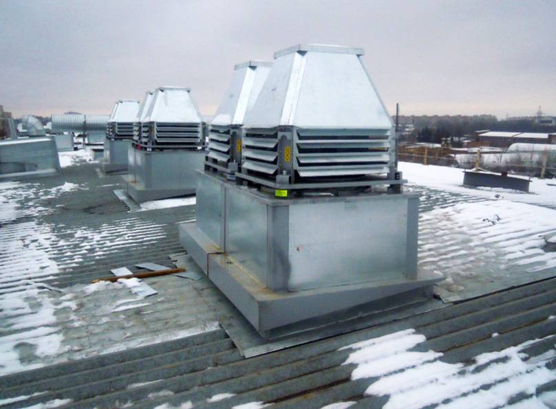 Установка крышных вентиляторов - mir-zakupok.ru