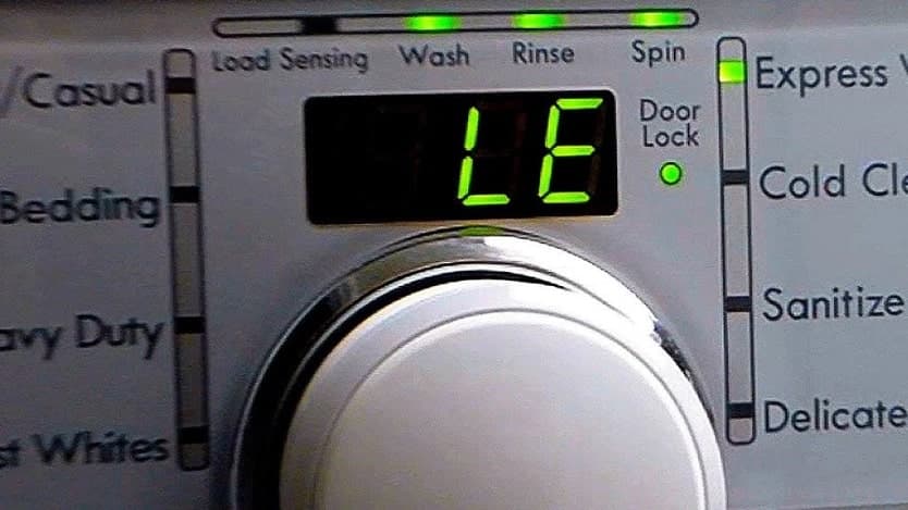 Ошибка le на стиральной машине samsung: что означает и как устранить