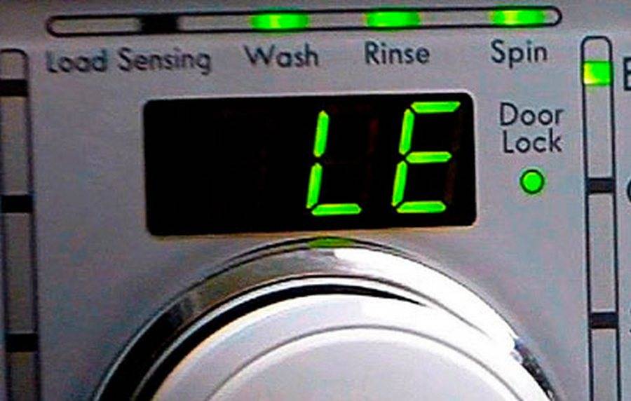 Ошибка le на стиральной машине lg: что означает, сма выдает код, решение проблемы, что делать, показывает