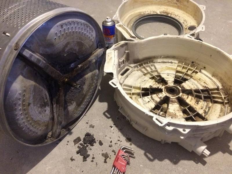 Разборка барабана стиральной машины индезит