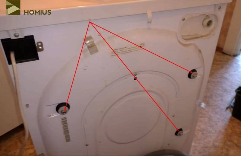Транспортировочные болты на стиральной машине: необходимость и демонтаж
