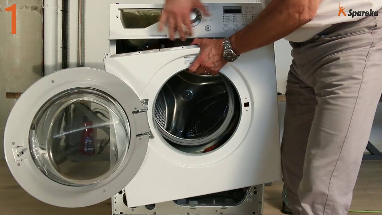 Как производится замена манжеты люка стиральной машины?