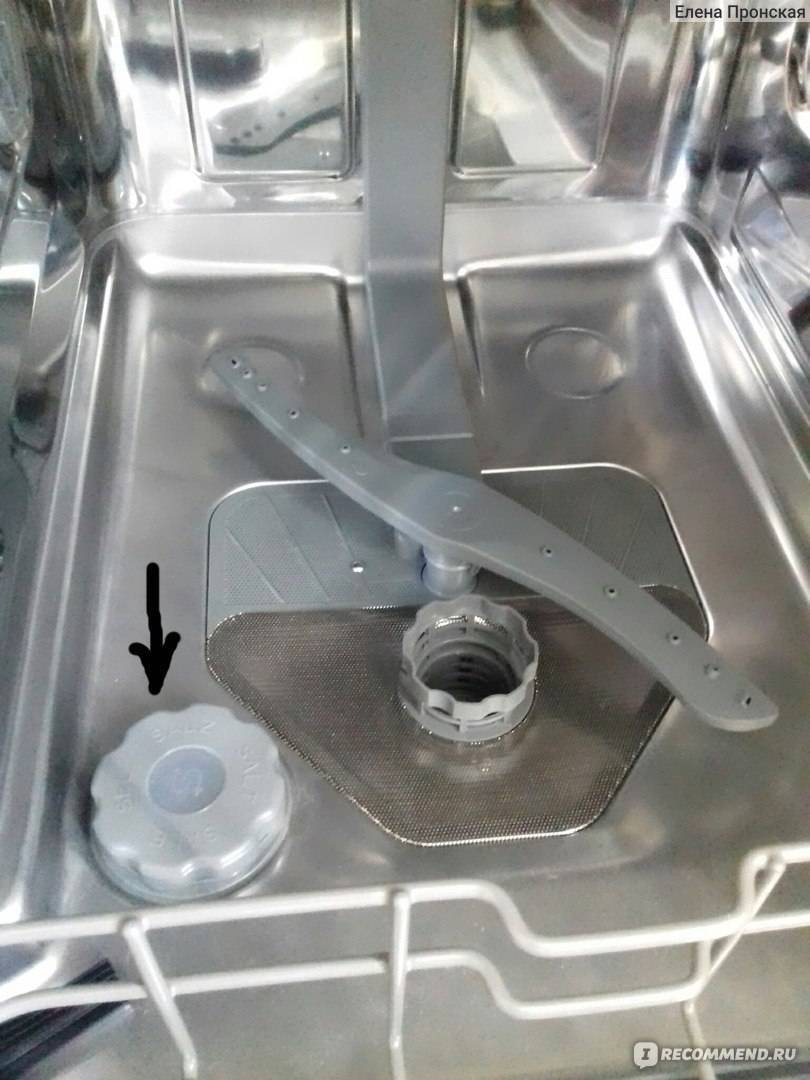 Посудомоечная машина не сливает воду, стоит вода внутри