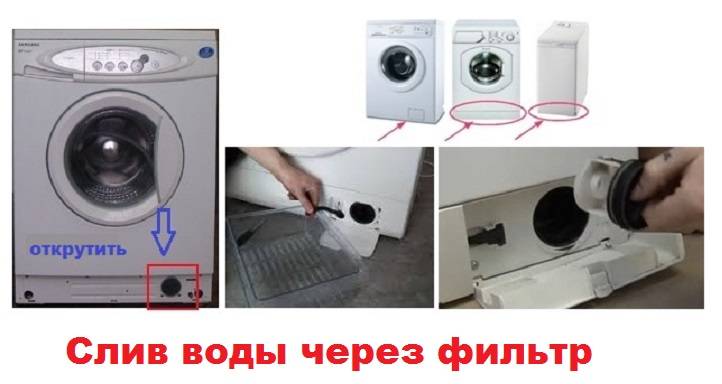 Как экстренно и принудительно слить всю воду из стиральной машины