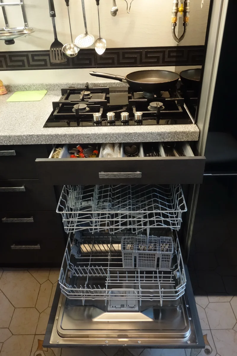 Посудомойка под варочной панелью — газовой и электрической