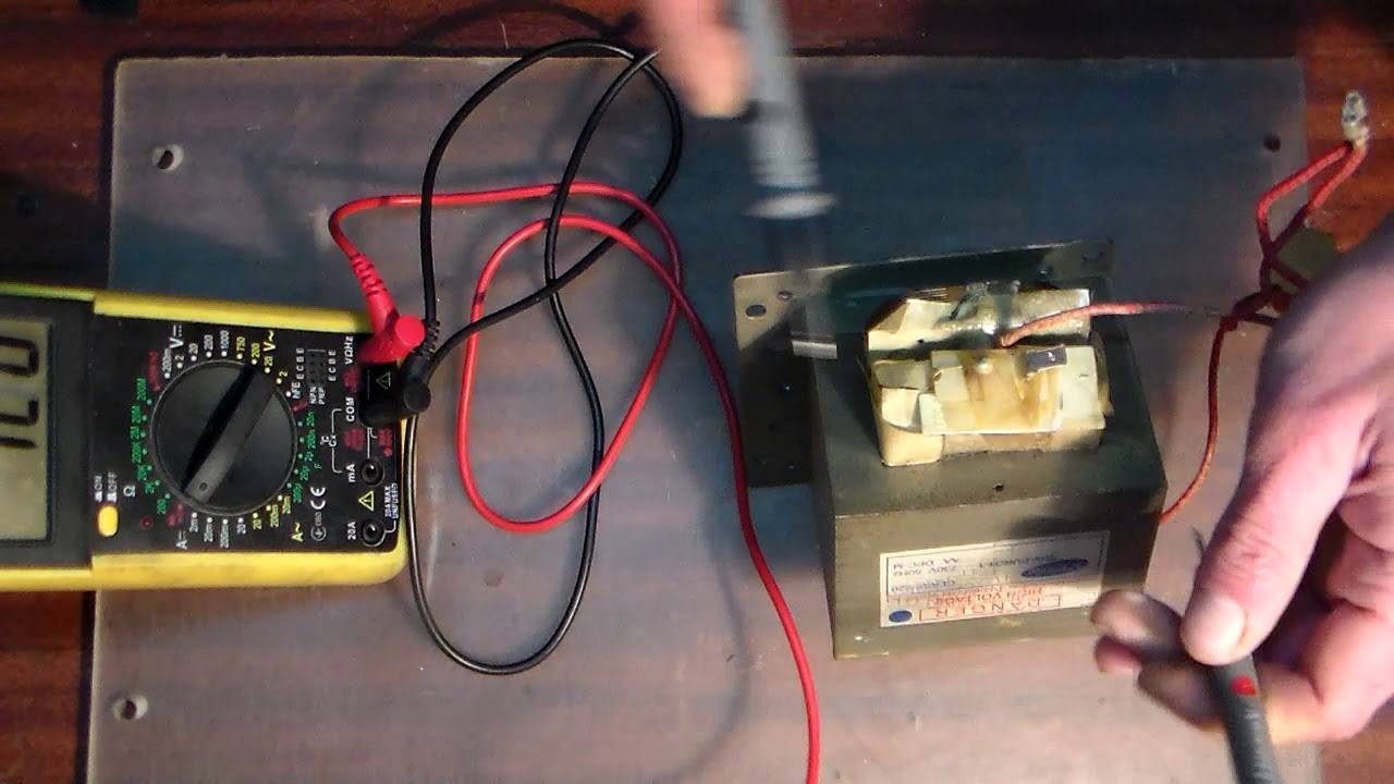 Как проверить конденсатор в микроволновке