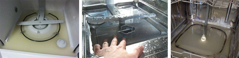 В посудомоечной машине стоит вода — что делать