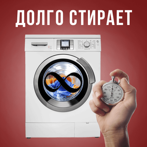 Почему стиральная машина долго стирает: причины и способы устранения неисправности — домашний