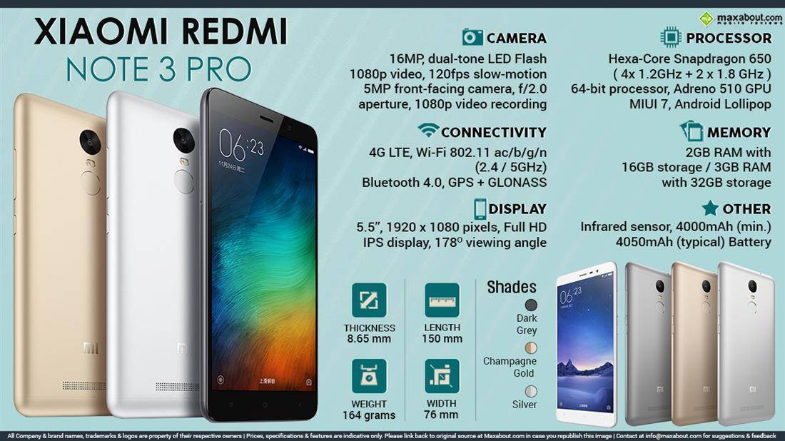 Бюджетный смартфон Xiaomi Redmi Note 3