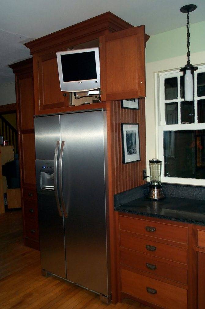 Можно ли ставить телевизор на холодильник