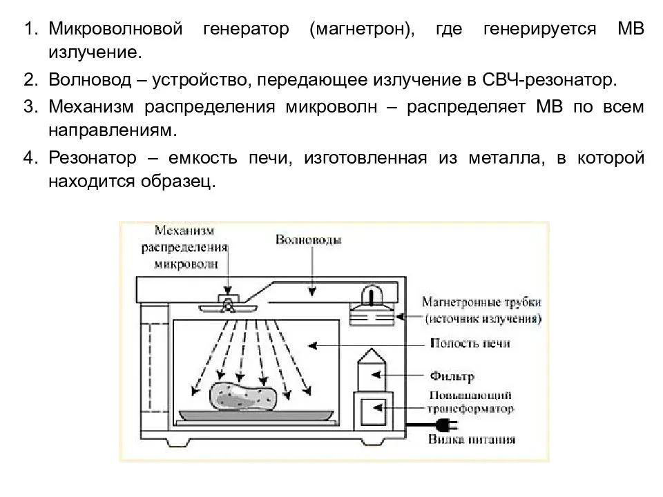Микроволновка: принцип работы и устройство :: syl.ru