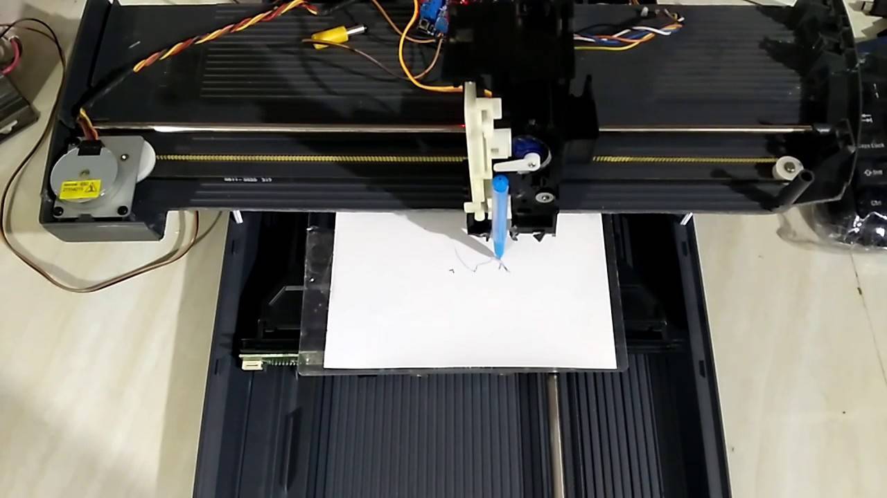 Чпу плоттер в виде принтера на arduino своими руками.