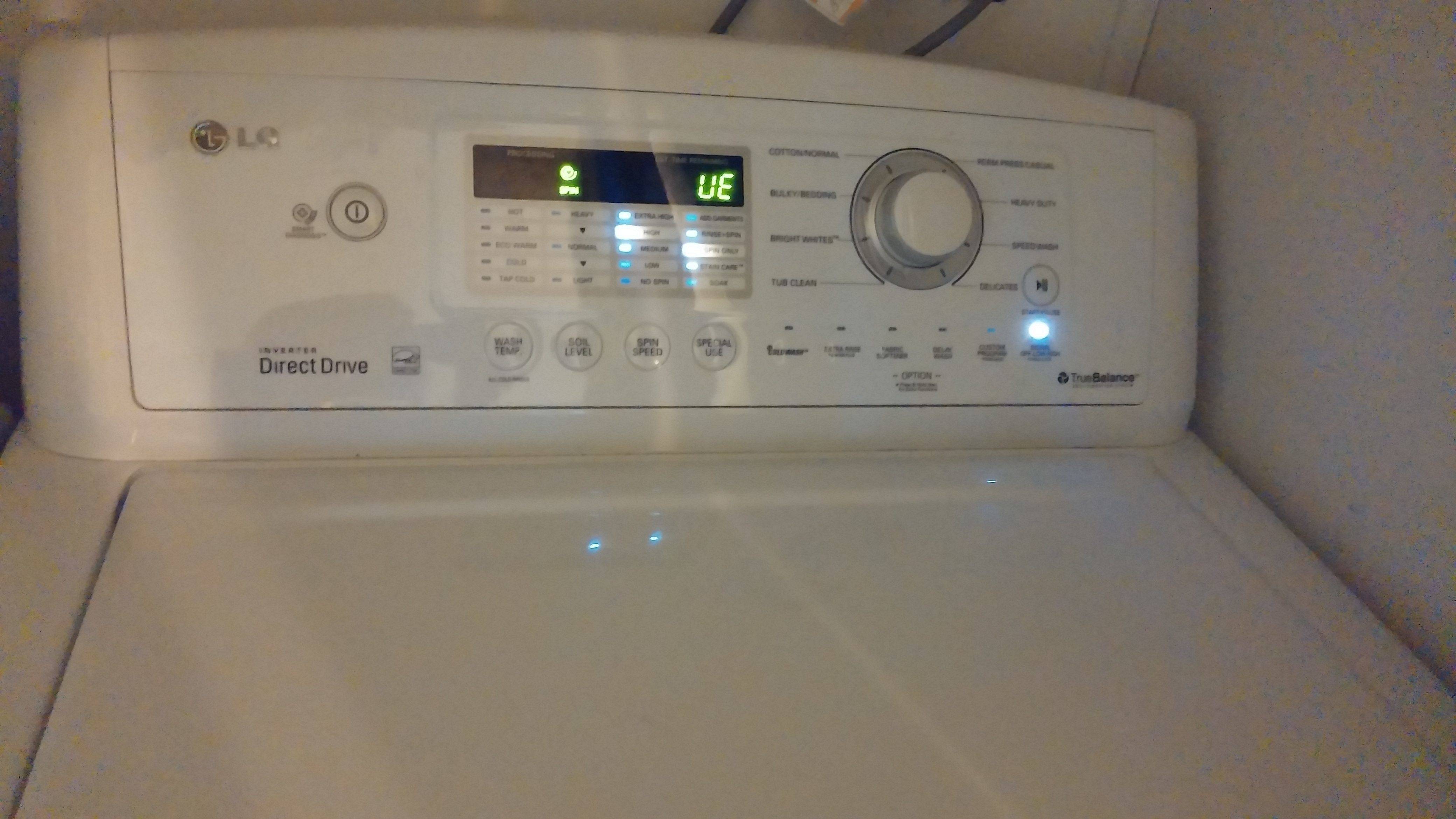 Ошибка ue на стиральной машине lg: что значит, делать, как исправить