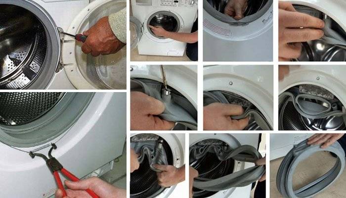 Как поменять резинку на стиральной машине: как снять и заменить манжету своими руками