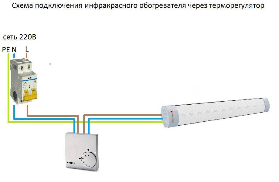 Схема подключения термостата вмт 1 к инфракрасному