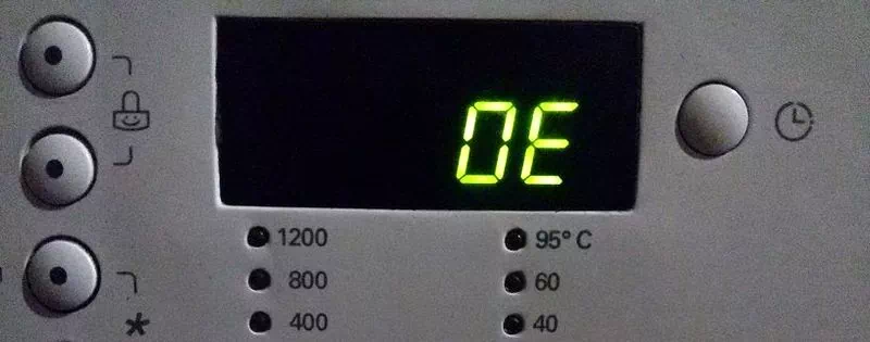 Что значит ошибка с кодом OE на стиральной машине LG