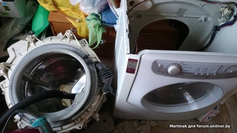 Разборка стиральной машины «аристон» -