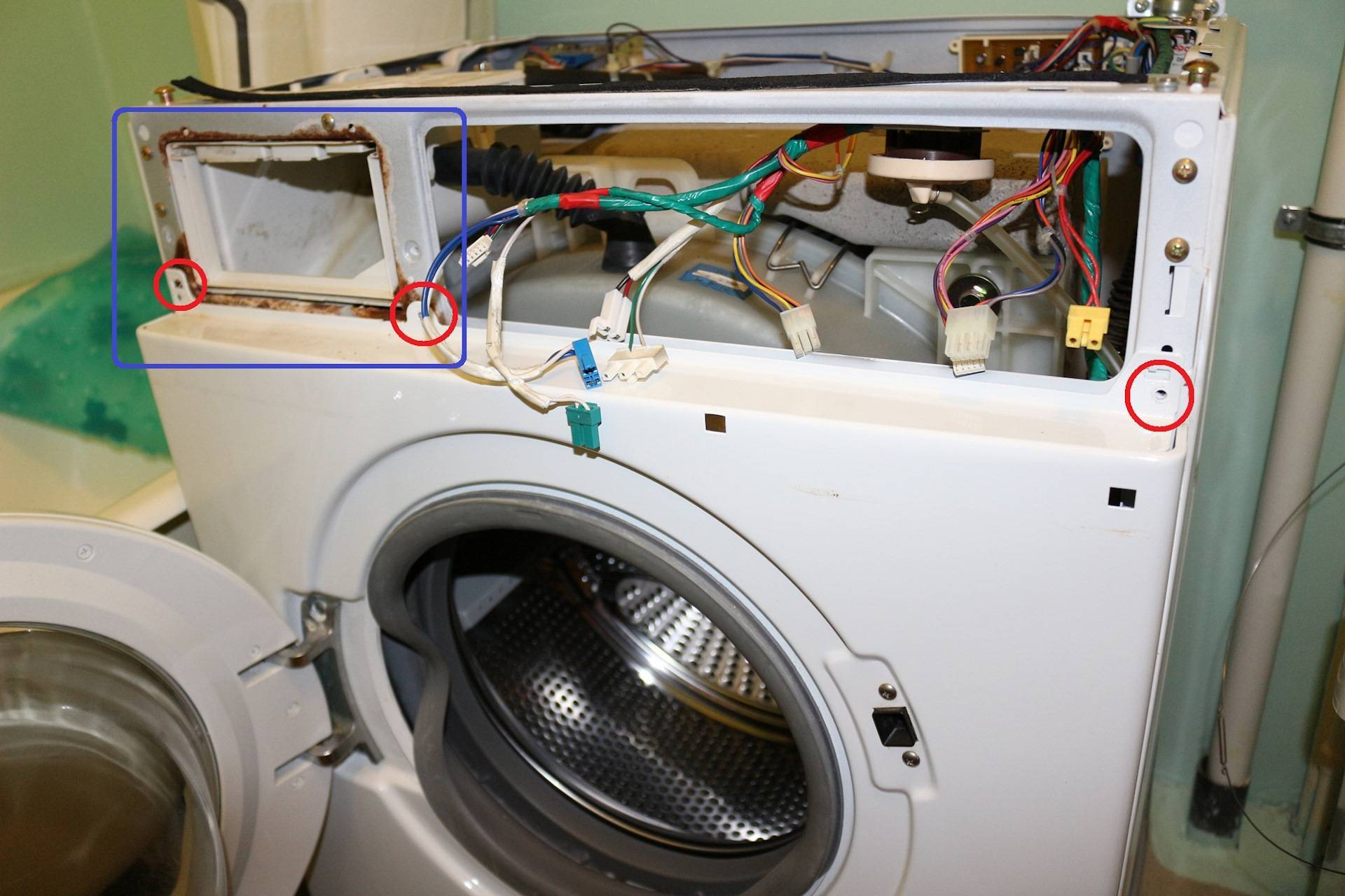 Методы разборки барабанов стиральных машин индезит