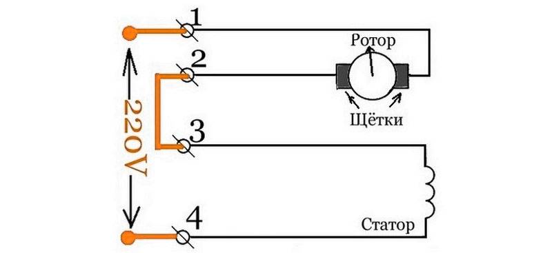 Схемы подключения фазных электромоторов стиральных машин. "метод научного тыка" или как подключить двигатель от стиральной машины.