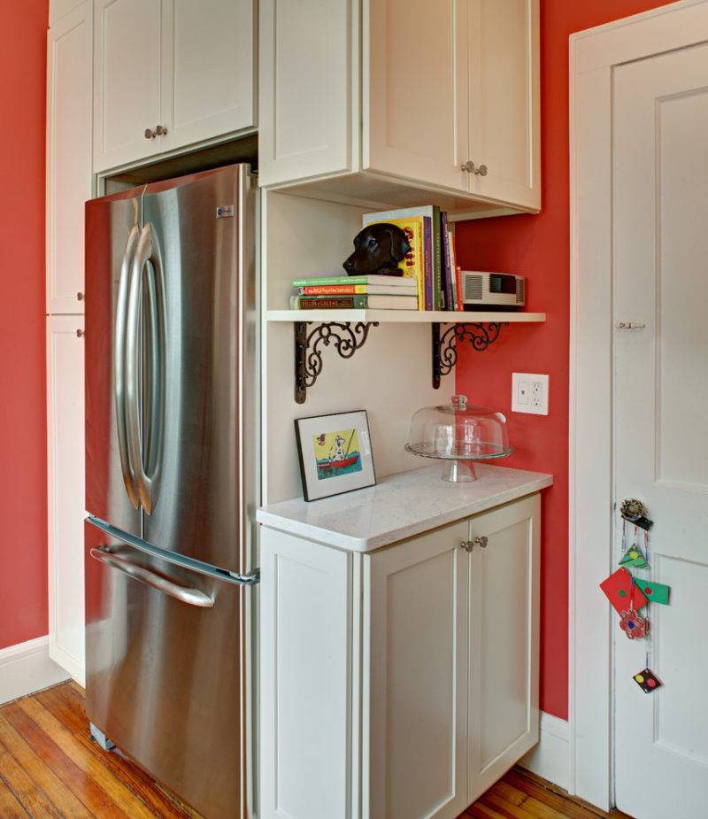 Как встроить холодильник в кухонный гарнитур