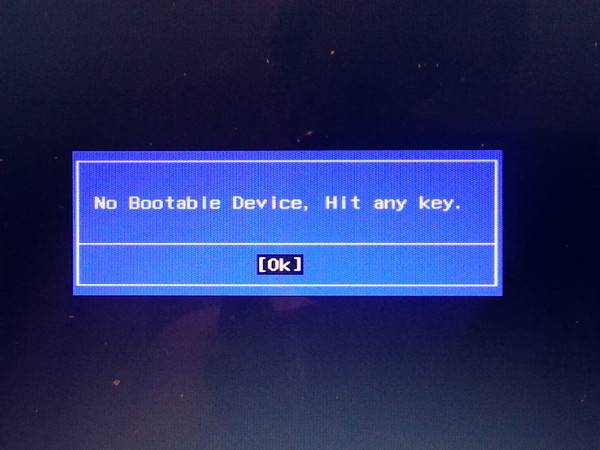 Как исправить ошибку "no boot device found" на windows 8/8.1/10?