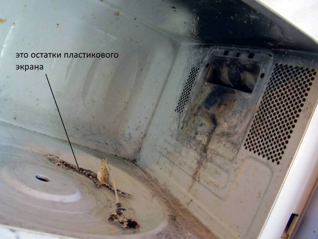 Что делать, если микроволновая печь искрит и трещит внутри?