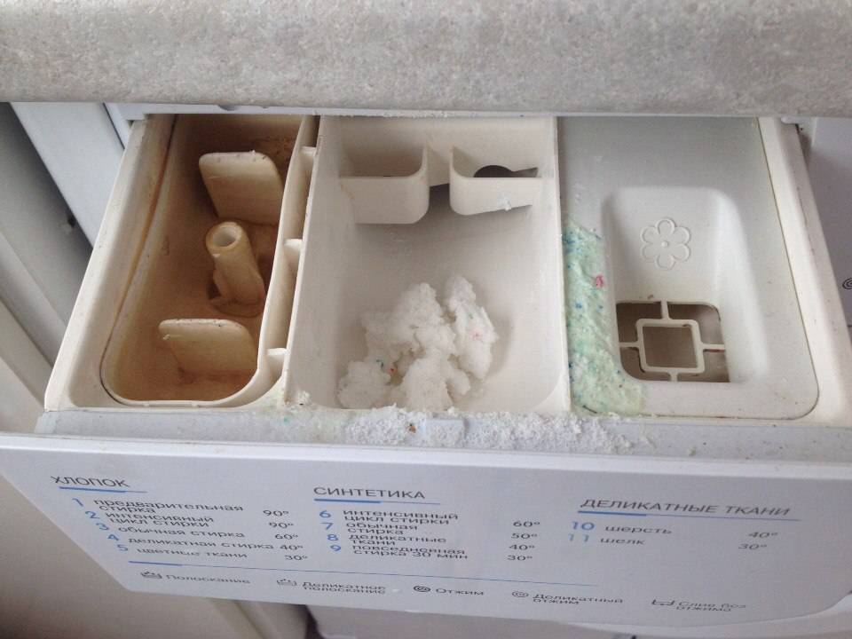 Что делать если не смывает и не смывает порошок стиральная машина, остается в лотке