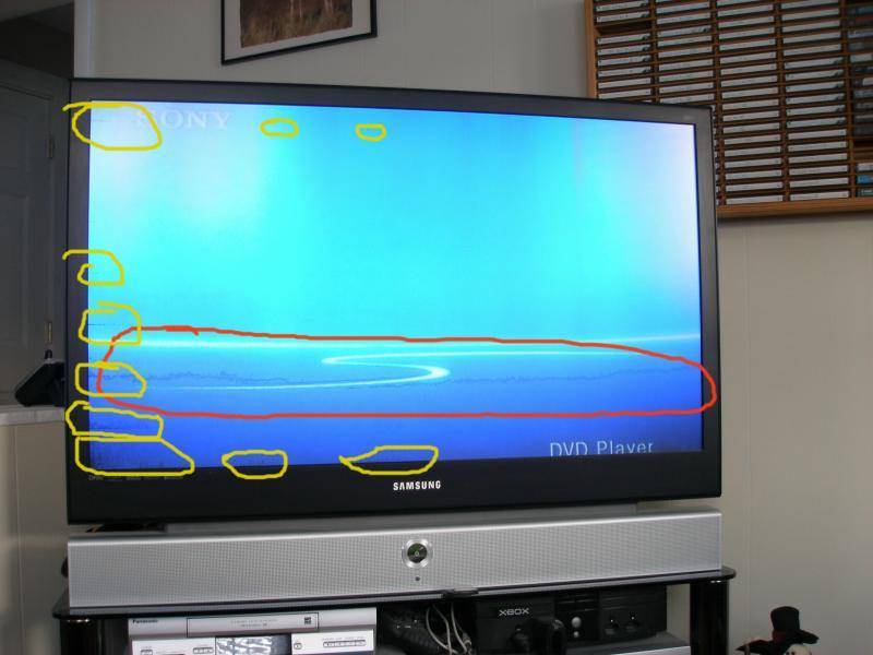 Вертикальные и горизонтальные полосы на экране телевизора