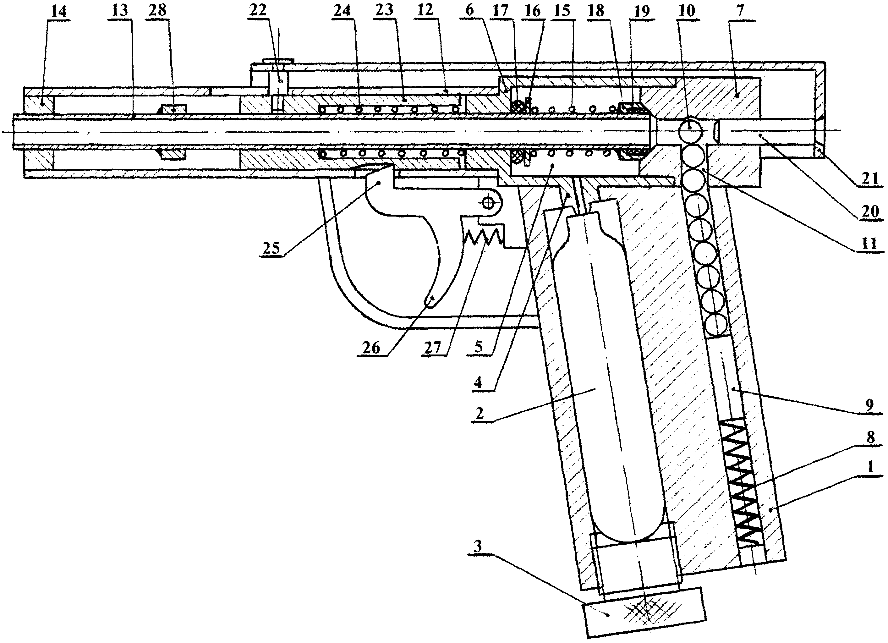 Пневматический пистолет макаров мр 654к: характеристики, устройство, разборка, сборка, ремонт