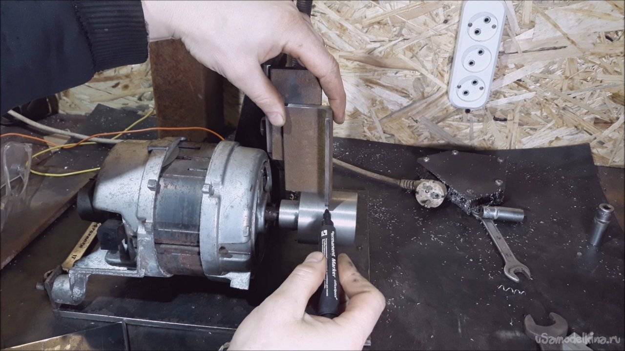 Как сделать наждак из двигателя стиральной машины, болгарки или дрели своими руками