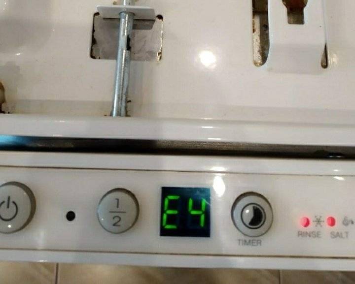 Встраиваемая посудомоечная машина krona bde 4507 eu/lp aquastop с функцией автоматической диагностики неисправностей. ошибка e1 в посудомоечной машине крона (krona)