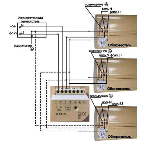 Установка инфракрасных обогревателей на потолок или стену: как подключить терморегулятор, способы монтажа устройства и подключение нескольких ик обогревателей